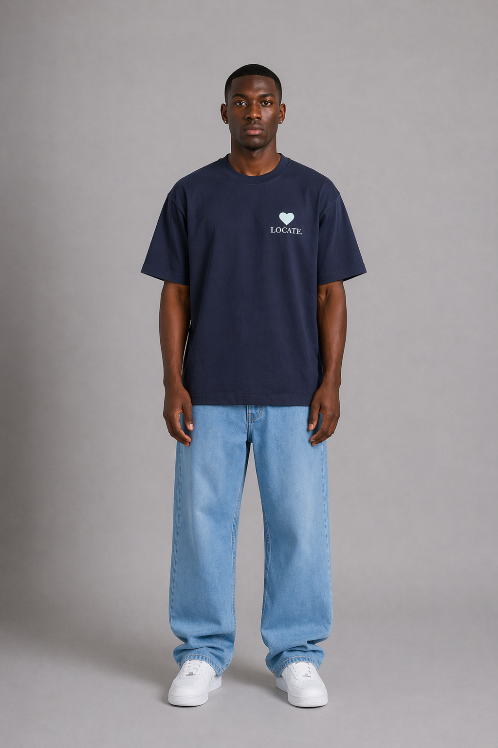 Bonjour Madame Tee Navy Blue
