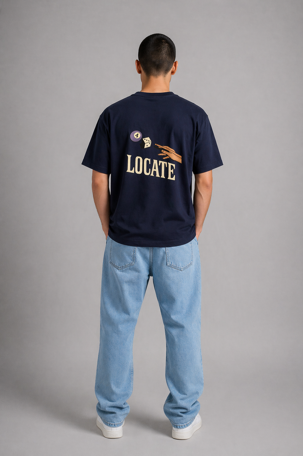 Roll The Dice Tee Navy Blue
