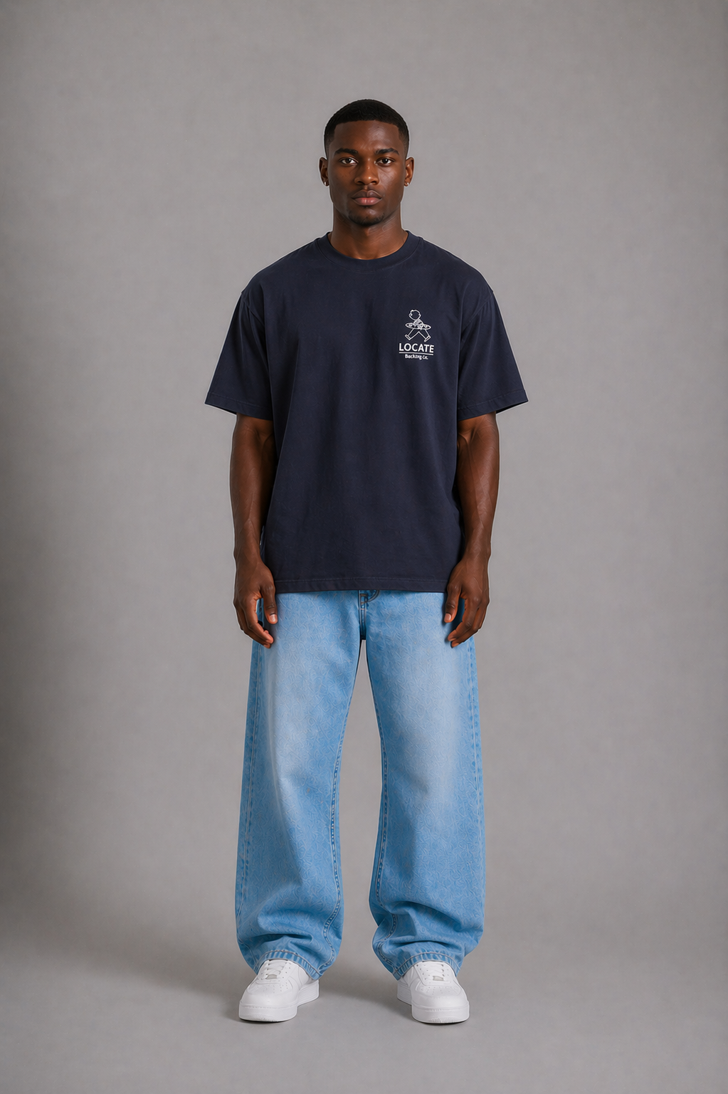Backing Co. Tee Navy Blue