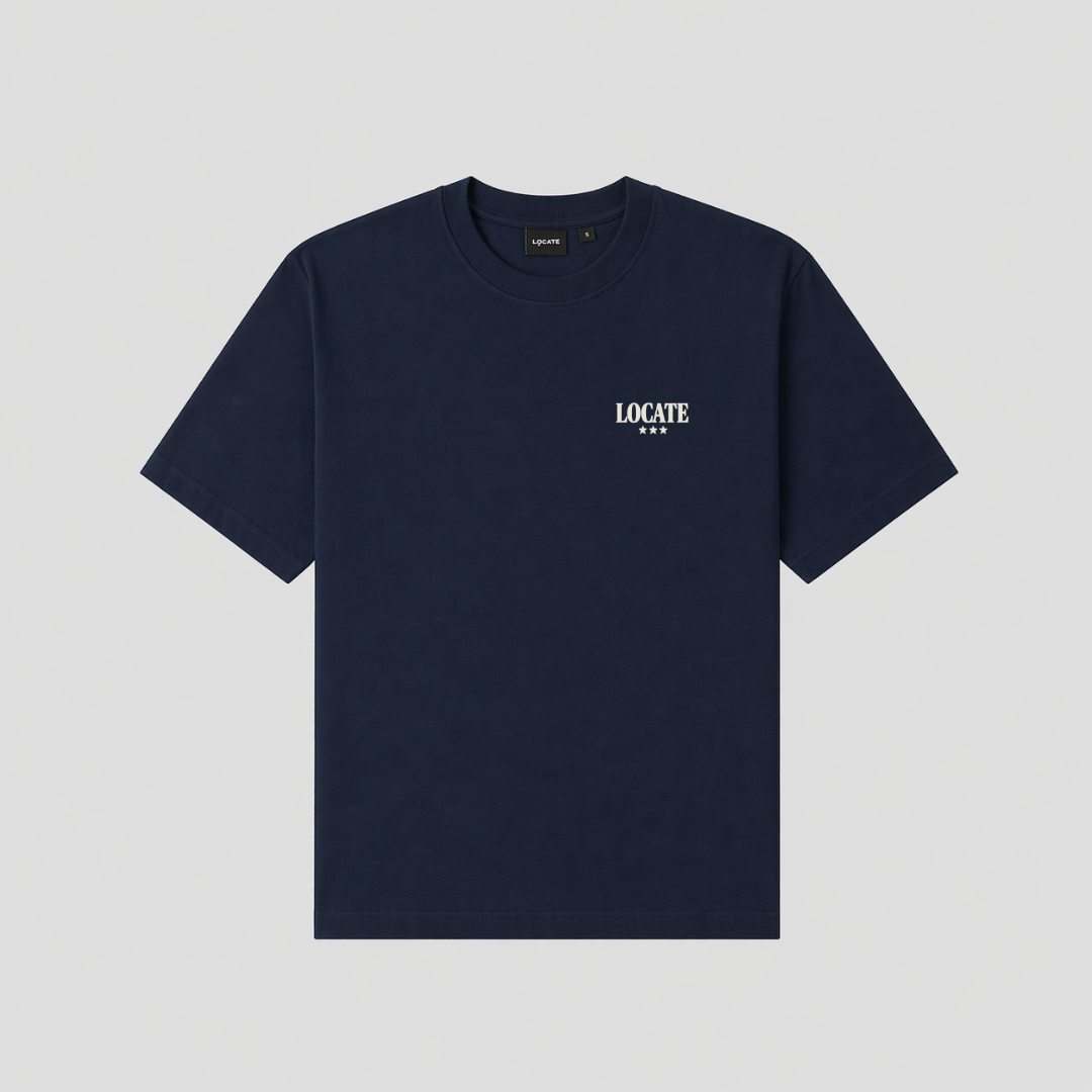 Eyes Ahead Tee Navy Blue