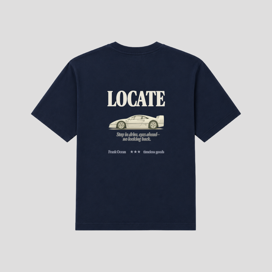 Eyes Ahead Tee Navy Blue