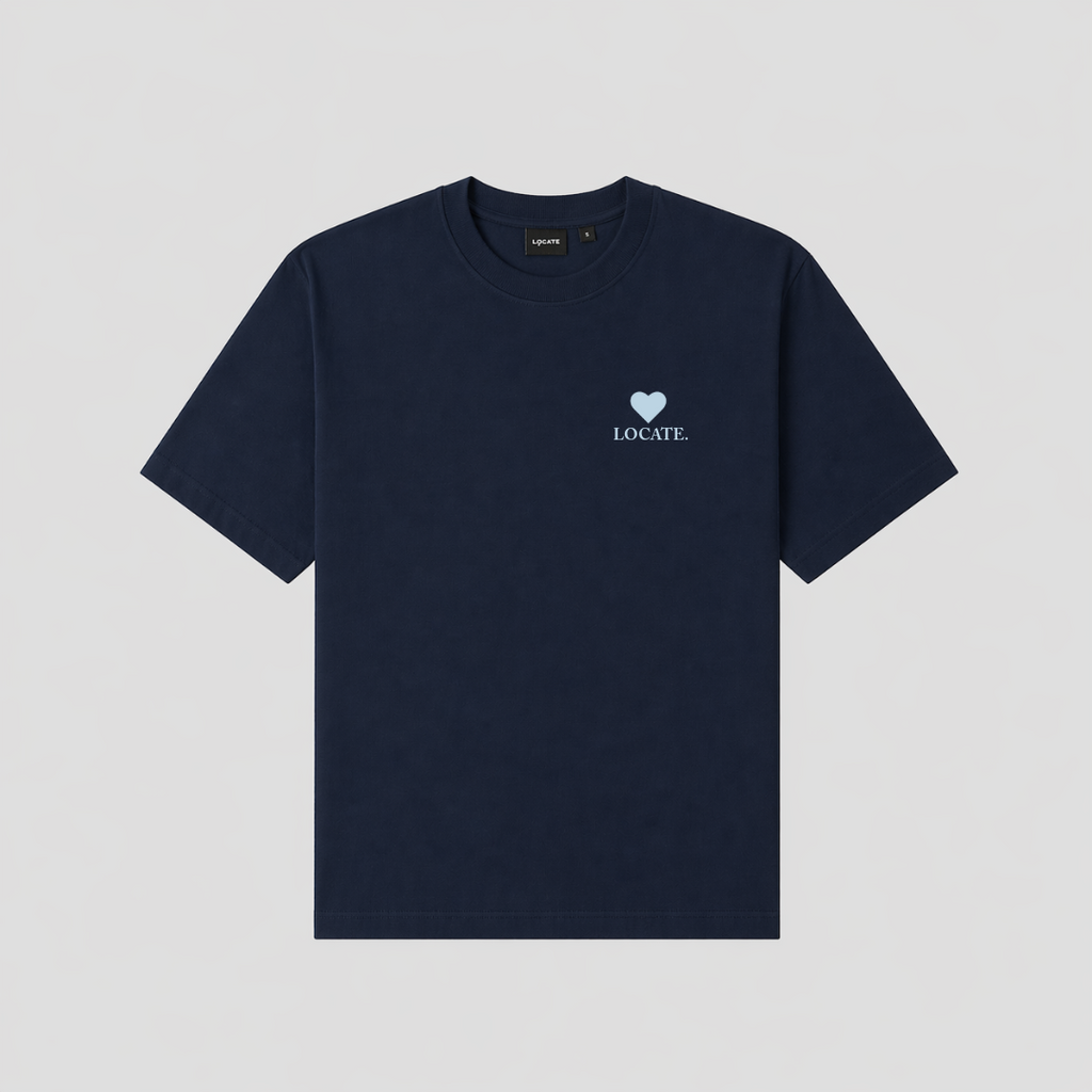 Bonjour Madame Tee Navy Blue
