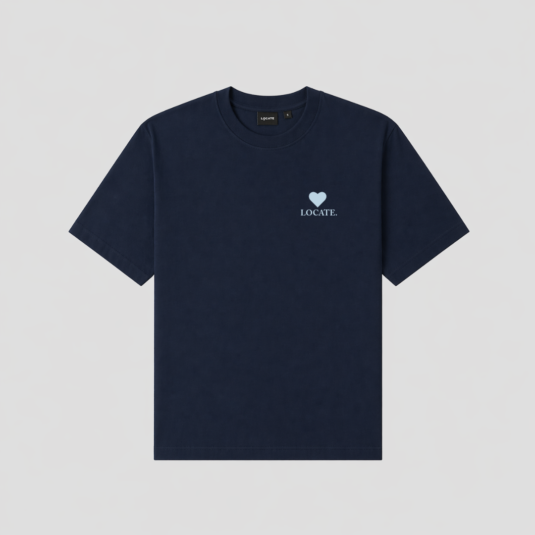 Bonjour Madame Tee Navy Blue