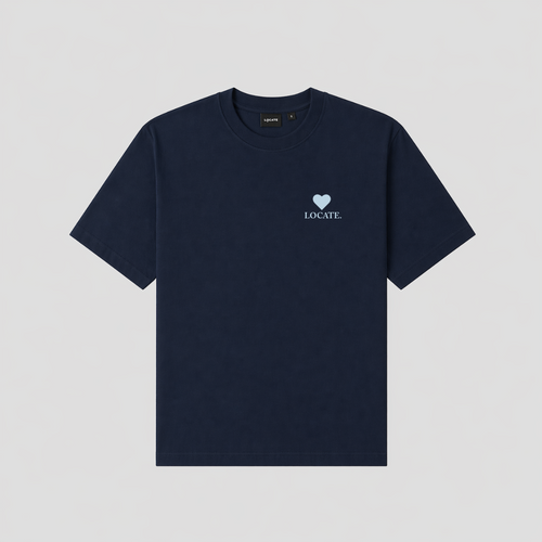 Bonjour Madame Tee Navy Blue