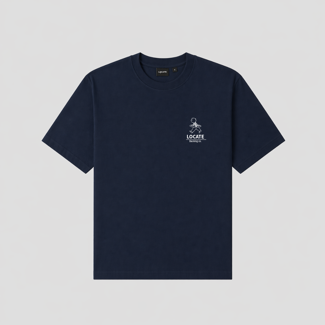 Backing Co. Tee Navy Blue