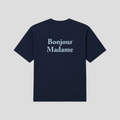 Bonjour Madame Tee Navy Blue