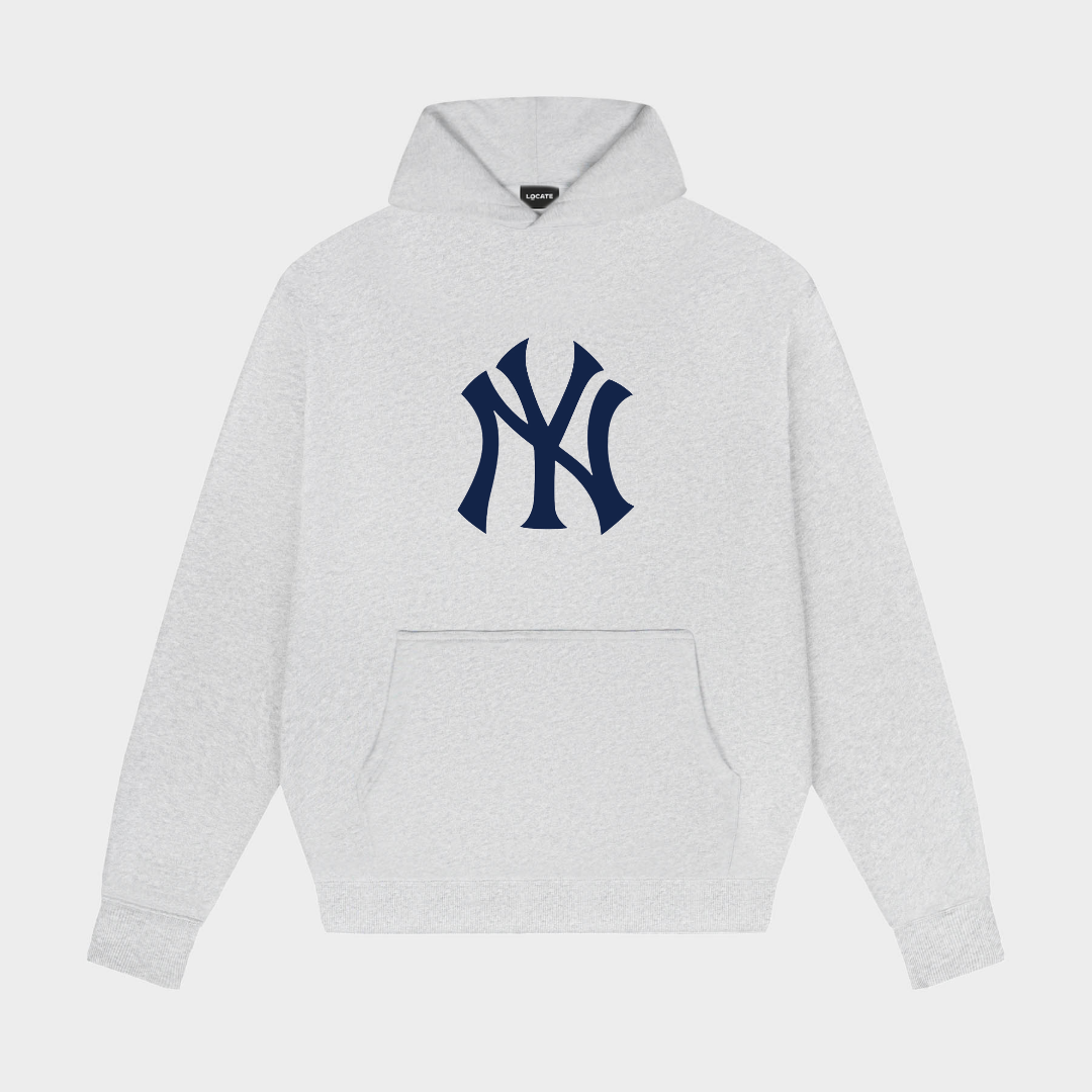 New York Hoodie Light Grey