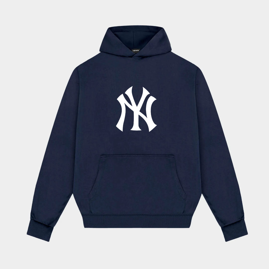 New York Hoodie Navy Blue